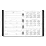 Contemporary Weekly-monthly Planner, Column, 11 X 8.25, Black Cover, 2021