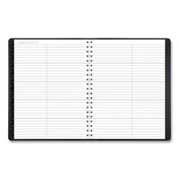 Contemporary Weekly-monthly Planner, Column, 11 X 8.25, Black Cover, 2021
