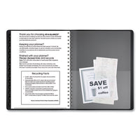 Contemporary Weekly-monthly Planner, Column, 11 X 8.25, Black Cover, 2021