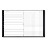 Contemporary Weekly-monthly Planner, Column, 11 X 8.25, Black Cover, 2021