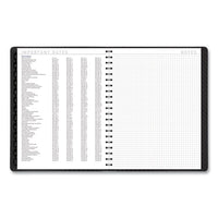 Contemporary Weekly-monthly Planner, Column, 11 X 8.25, Graphite Cover, 2021