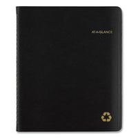 Recycled Weekly-monthly Classic Appointment Book, 8.75 X 7, Black, 2020