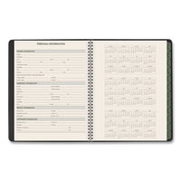 Recycled Weekly-monthly Classic Appointment Book, 8.75 X 7, Black, 2020