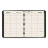 Recycled Weekly-monthly Classic Appointment Book, 8.75 X 7, Black, 2020