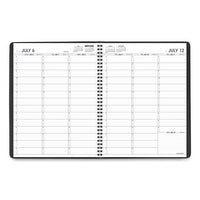 Weekly Appointment Book, Academic, 11 X 8.25, Black, 2020-2021