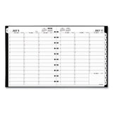 Move-a-page Academic Weekly-monthly Planners, 11 X 9, Black, 2021-2022