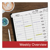 Move-a-page Academic Weekly-monthly Planners, 11 X 9, Black, 2021-2022