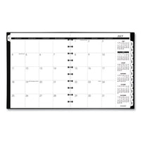 Move-a-page Academic Weekly-monthly Planners, 11 X 9, Black, 2021-2022