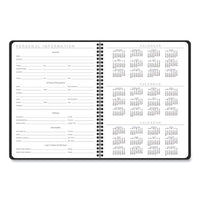 Contemporary Lite Weekly-monthly Planner, 11 X 8.25, Black, 2022