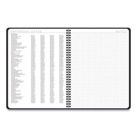 Contemporary Lite Weekly-monthly Planner, 11 X 8.25, Black, 2022