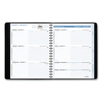 The Action Planner Weekly Appointment Book, 11 X 8, Black, 2021