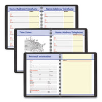 Quicknotes Weekly-monthly Appointment Book, 10 X 8, Black, 2021