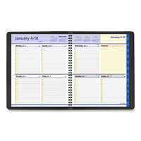 Quicknotes Weekly-monthly Appointment Book, 10 X 8, Black, 2021