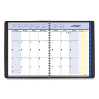 Quicknotes Monthly Planner, 11 X 8.25, Black, 2021