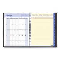 Quicknotes Weekly-monthly Appointment Book, 11 X 8.25, Black, 2021