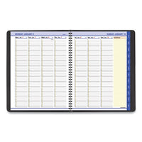 Quicknotes Weekly-monthly Appointment Book, 11 X 8.25, Black, 2021