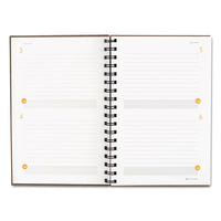 Plan. Write. Remember. Planning Notebook Two Days Per Page, 9 X 6, Gray