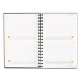 Plan. Write. Remember. Planning Notebook Two Days Per Page, 9 X 6, Gray