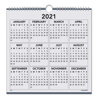 Landscape Monthly Wall Calendar, 12 X 12, 2021