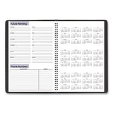 Academic Monthly Planner, 12 X 8, Black, 2020-2021