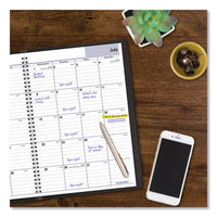 Academic Monthly Planner, 12 X 8, Black, 2020-2021