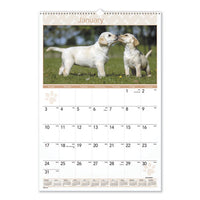 Puppies Monthly Wall Calendar, 15.5 X 22.75, 2021