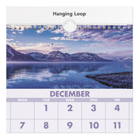 Scenic Three-month Wall Calendar, 12 X 27, 2021