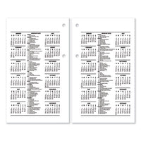 Desk Calendar Refill, 6 X 3.5, White, 2021