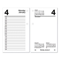 Recycled Desk Calendar Refill, 3.5 X 6, White, 2021