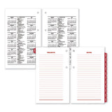 Desk Calendar Refill With Tabs, 6 X 3.5, White, 2021