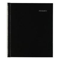 Hard-cover Monthly Planner, 8.5 X 7, Black, 2021