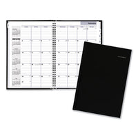 Hard-cover Monthly Planner, 11.78 X 5, Black, 2020-2022