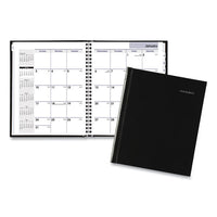 Hard-cover Monthly Planner, 11.78 X 5, Black, 2020-2022