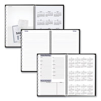 Hard-cover Monthly Planner, 11.78 X 5, Black, 2020-2022