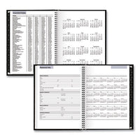 Hardcover Weekly Appointment Book, 11 X 8, Black, 2021