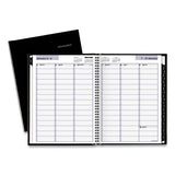 Hardcover Weekly Appointment Book, 11 X 8, Black, 2021