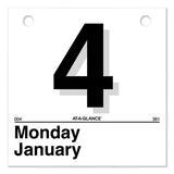 Today Is Daily Wall Calendar Refill, 6 X 6, White, 2021