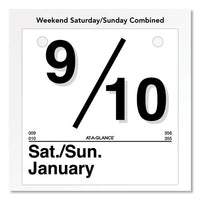 Today Is Daily Wall Calendar Refill, 6 X 6, White, 2021