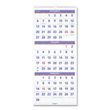 Vertical-format Three-month Reference Wall Calendar, 12 X 27, 2021