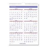 Monthly Wall Calendar With Ruled Daily Blocks, 8 X 11, White, 2021