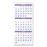 Horizontal-format Three-month Reference Wall Calendar, 24 X 12, 2021