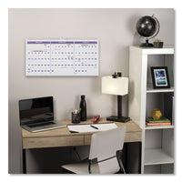 Horizontal-format Three-month Reference Wall Calendar, 24 X 12, 2021