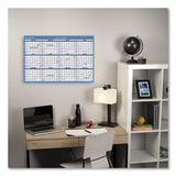 Horizontal Erasable Wall Planner, 48 X 32, Blue-white, 2021