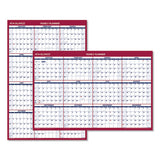 Erasable Vertical-horizontal Wall Planner, 32 X 48, Blue-red, 2021