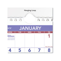 Mini Monthly Wall Calendar, 7 X 8, White, 2021
