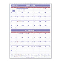 Two-month Wall Calendar, 22 X 29, 2021