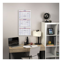 Move-a-page Three-month Wall Calendar, 12 X 27, Move-a-page, 2021