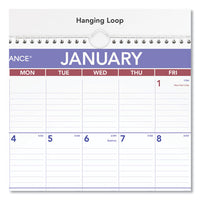 Erasable Wall Calendar, 12 X 17, White, 2021