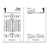 Financial Desk Calendar Refill, 3.5 X 6, White, 2021