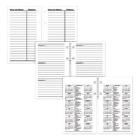 Financial Desk Calendar Refill, 3.5 X 6, White, 2021